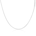 Sterling Silver Diamond Cut Curb Choker 12 + 3 Inches