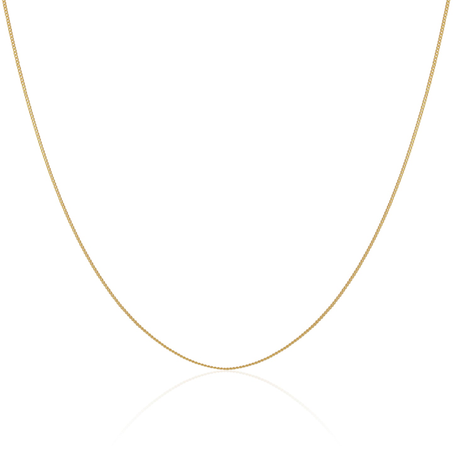 Gold Plated Sterling Silver Diamond Cut Curb Choker 12 Inch + 3 Inch Extender