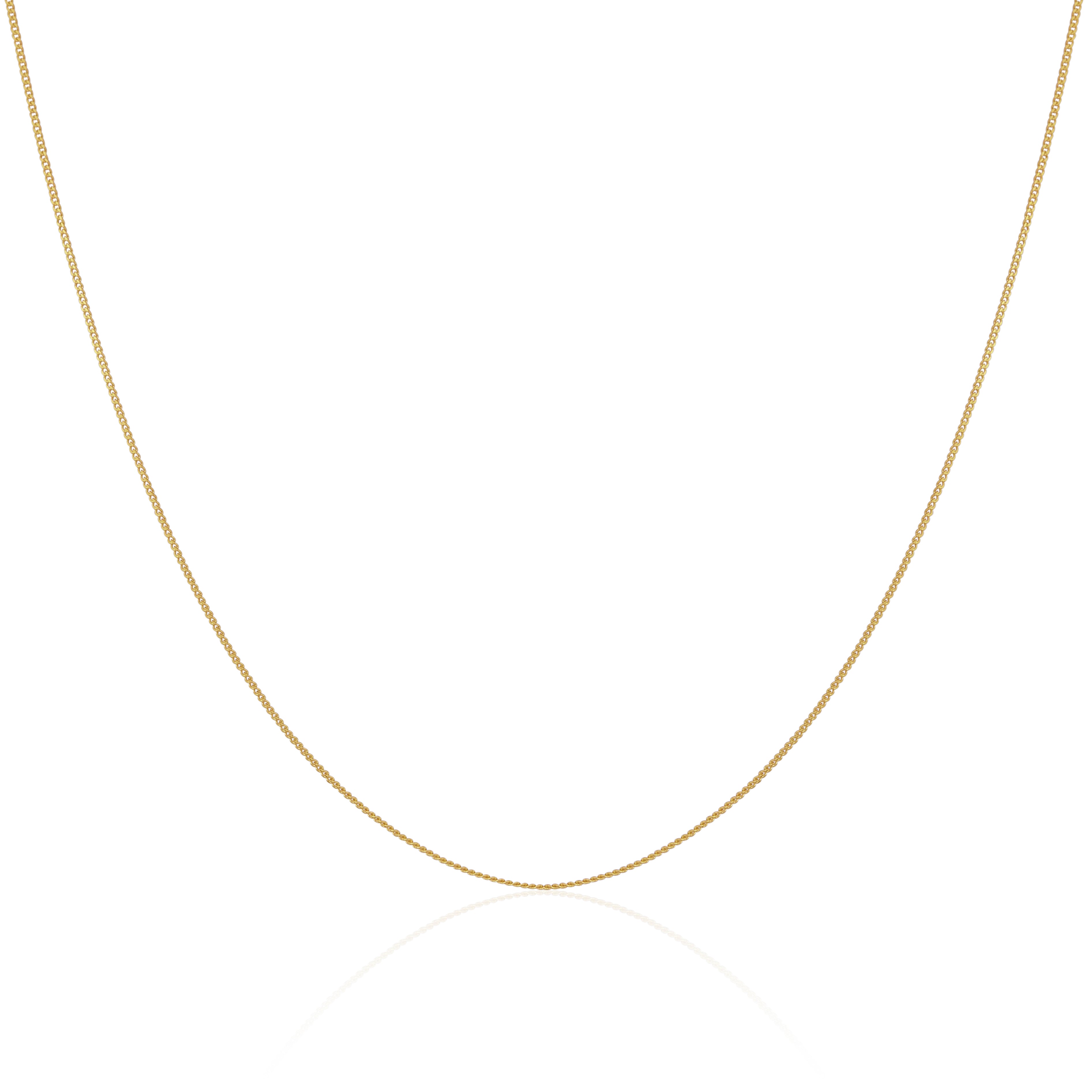 Gold Plated Sterling Silver Diamond Cut Curb Choker 12 Inch + 3 Inch Extender