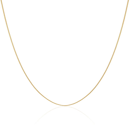 Gold Plated Sterling Silver Diamond Cut Curb Choker 12 Inch + 3 Inch Extender