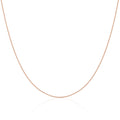Rose Gold Plated Sterling Silver Diamond Cut Curb Choker 12 + 3 Inches