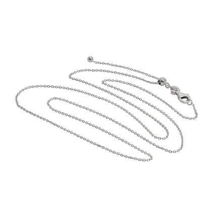 Sterling Silver Adjustable Slider Pendant Chain up to 24 Inches