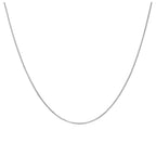 Sterling Silver Slider Clasp Box Chain any size up to 24 Inches