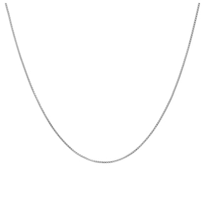 Sterling Silver Slider Clasp Box Chain any size up to 24 Inches