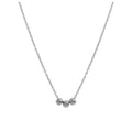 Sterling Silver Triple Sliding Ball Necklace - 18 Inches