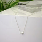 Sterling Silver Triple Sliding Ball Necklace - 18 Inches