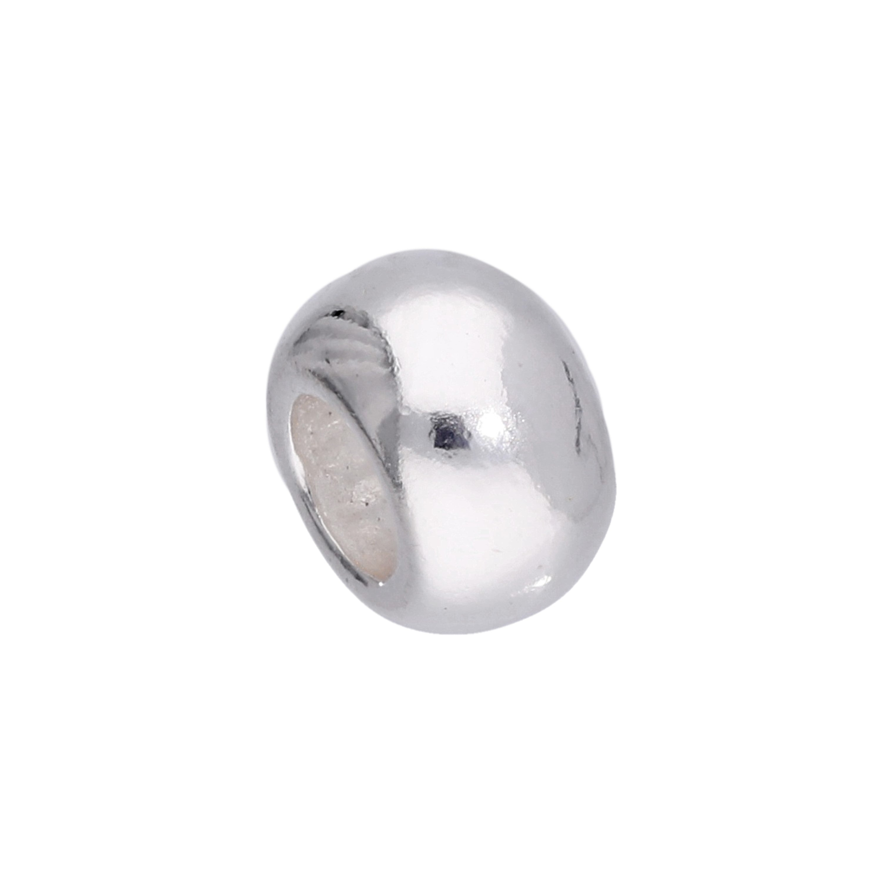 Sterling Silver Round Ring Spacer Bead Charm
