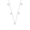 Sterling Silver Stars 18 Inch Necklace