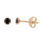Rose Gold Plated Sterling Silver & 3mm CZ Crystal Claw Set Stud Earrings