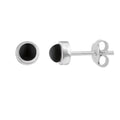 Sterling Silver & 3mm Gemstone Ball Stud Earrings