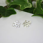 Sterling Silver Snowflake Stud Earrings