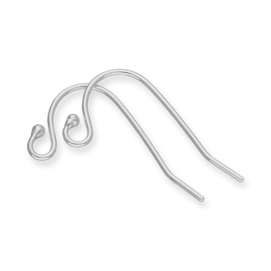 Pair of Sterling Silver Beaded Earring Wires