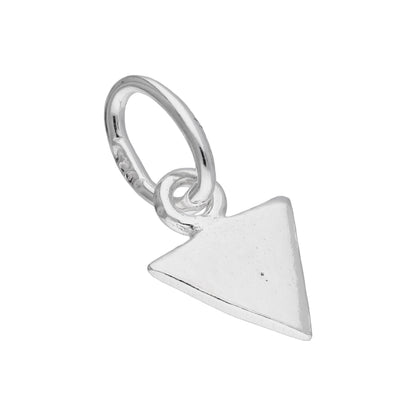 Sterling Silver Flat Triangle Spike Charm