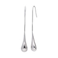Sterling Silver Minimalist Teardrop Drop Earrings
