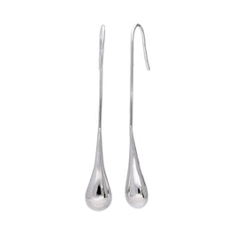 Sterling Silver Minimalist Teardrop Drop Earrings