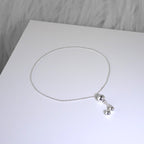 Sterling Silver Beaded Chain Slider Ball Clasp Adjustable Bracelet