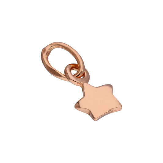 Rose Gold Plated Sterling Silver Tiny Star Charm