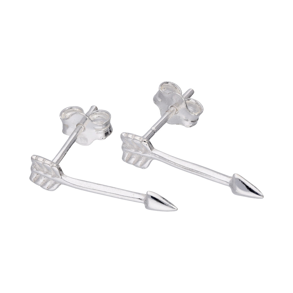 Sterling Silver Arrow Stud Earrings