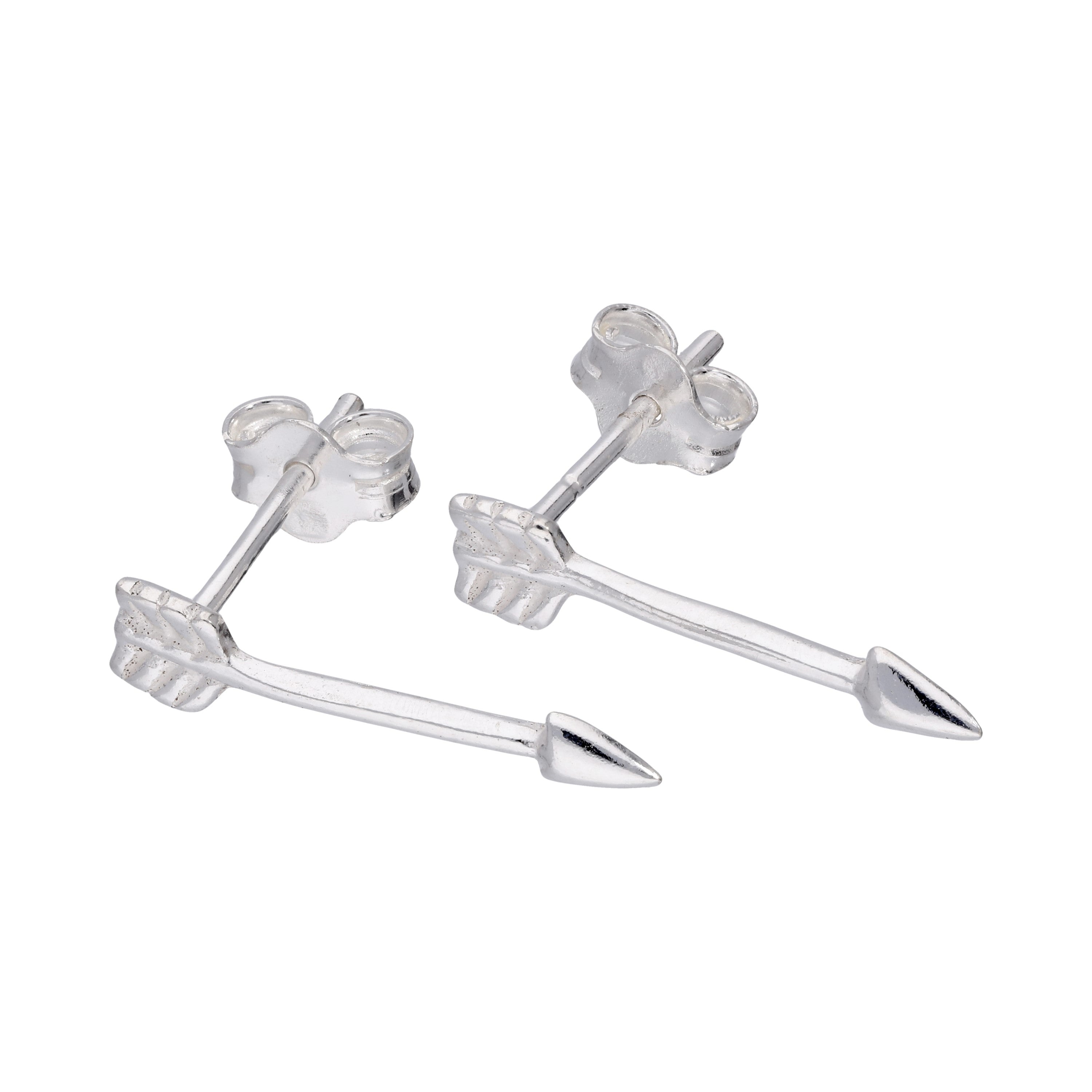 Sterling Silver Arrow Stud Earrings
