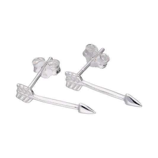 Sterling Silver Arrow Stud Earrings