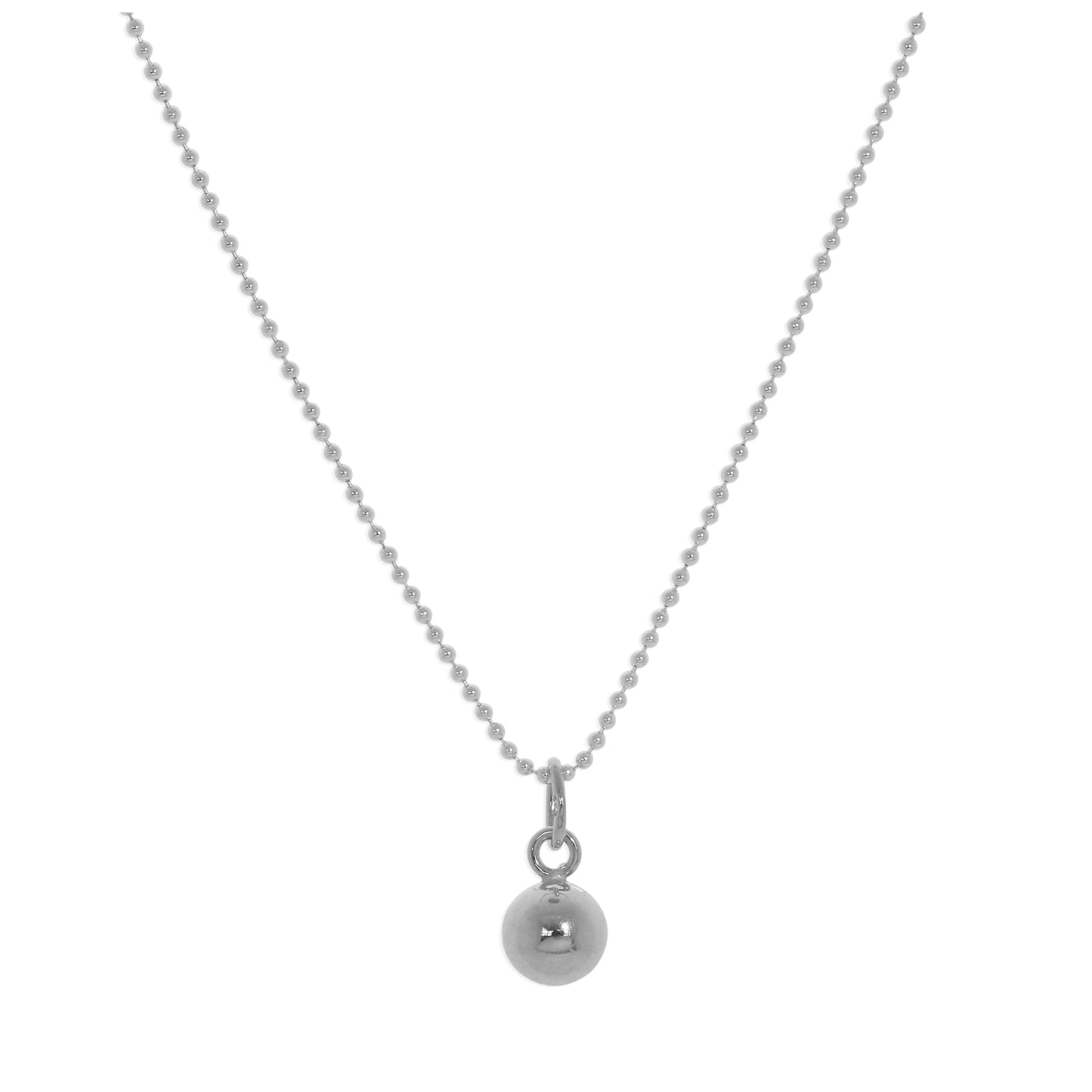 Sterling Silver Christmas Bauble Necklace - 14 - 22 Inches