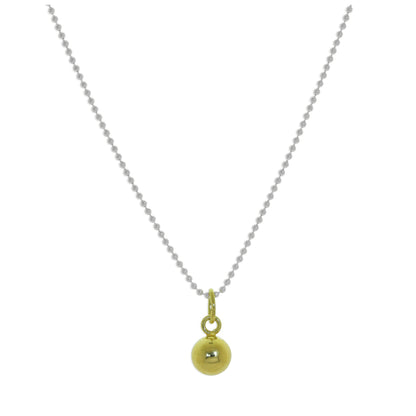 Gold Plated Sterling Silver Christmas Bauble Necklace - 14 - 22 Inches