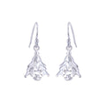 Sterling Silver Christmas Tree Fishhook Earrings