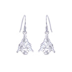 Sterling Silver Christmas Tree Fishhook Earrings