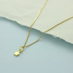 Gold Plated Sterling Silver Tiny Star Necklace 14 - 32 Inches