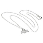 Triple Sterling Silver Clear Crystal Bead Necklace 14 - 22 Inches