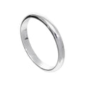 X Large Sterling Silver 3mm D Shaped Stacking Ring