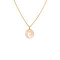 9ct Gold Moon & Star Flat Necklace - 16 - 18 Inches