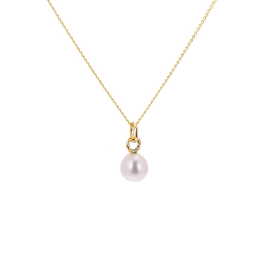 9ct Gold 4mm White Freshwater Pearl Necklace - 16 - 20 Inches