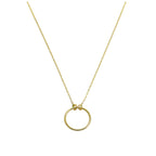 Fine 9ct Gold Karma Circle Necklace - 18 Inches