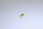 9ct Gold Mens Single Plain 4mm Round Stud Earring