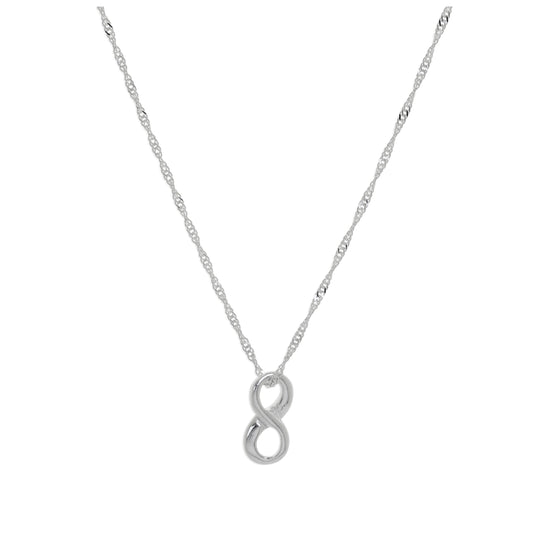 Sterling Silver Infinity Floating Necklace - 16 - 24 Inches