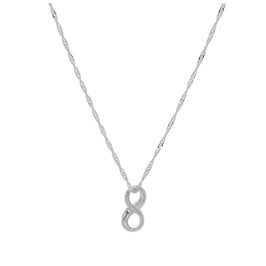 Sterling Silver Infinity Floating Necklace - 16 - 24 Inches