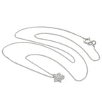 Sterling Silver CZ Floating Star Necklace 16-32 Inches