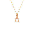 Small 9ct Gold Paw Print Necklace - 16 - 20 Inches