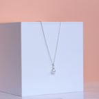 Sterling Silver & Freshwater Pearl Belcher Necklace 16 - 32 Inches