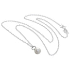 Sterling Silver & Freshwater Pearl Belcher Necklace 16 - 32 Inches