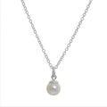 Sterling Silver & Freshwater Pearl Belcher Necklace 16 - 32 Inches
