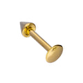 9ct Gold Spiked Labret Helix Piercing