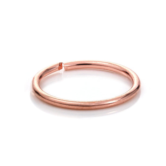 14ct Rose Gold 8mm Helix Hoop Ring Piercing