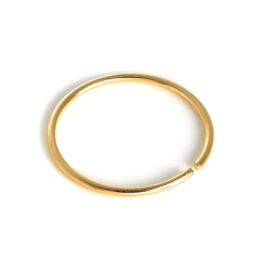 9ct Gold 8mm Helix Hoop Ring