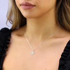 Sterling Silver Snowflake Necklace - 14 - 32 Inches