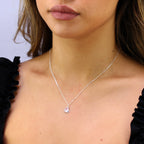 Sterling Silver Enamel Christmas Present Necklace - 14 - 32 Inches