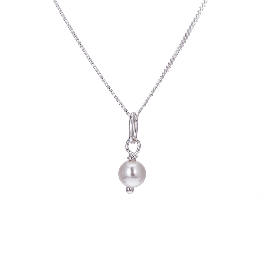 Sterling Silver Round Freshwater Pearl Necklace - 14 - 32 Inches