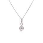 Sterling Silver Round Freshwater Pearl Necklace - 14 - 32 Inches