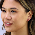 Sterling Silver Small Shell Stud Earrings